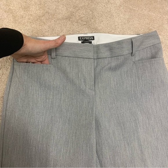 EXPRESS gray Columnist pants Sz 6L - Picture 6 of 13